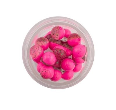 Powerbait Power Eggs pink - durchsichtig - glitter (15g) auftreibend ( Knoblauch)