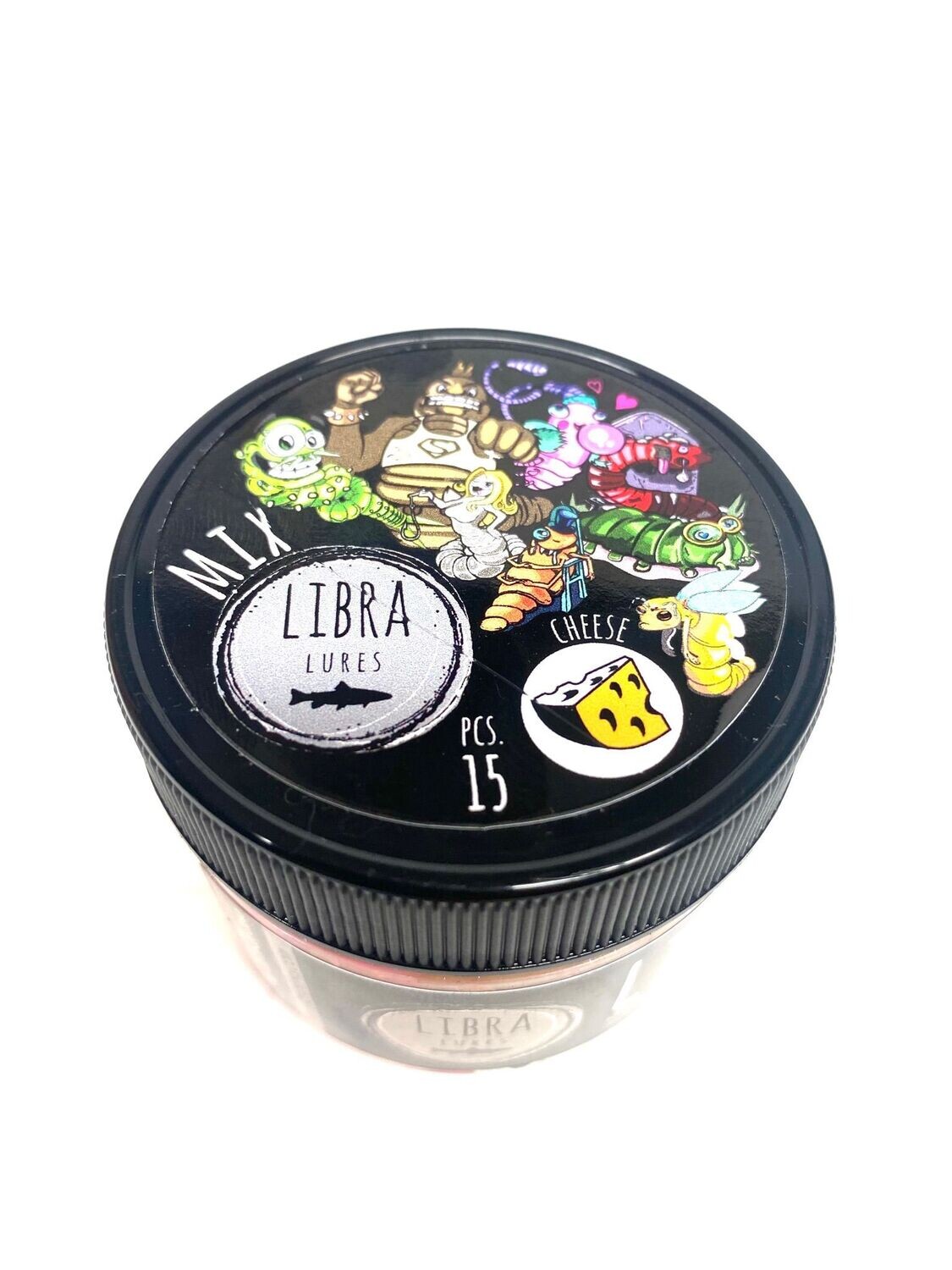 Libra Lures all Lures / all color Mix / 15 Stück / Geschmack Käse
