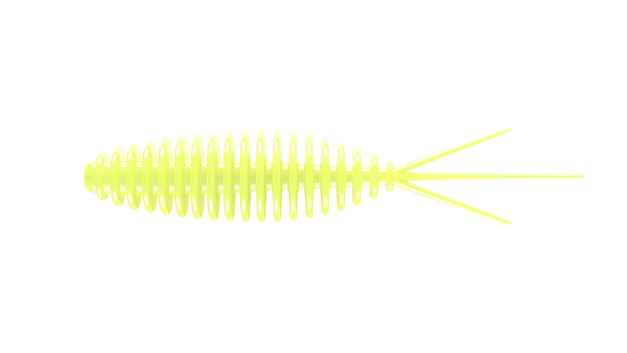 8 Stück Libra Lures Turbo Worm 006 hot yellow in 56mm (Cheese)
