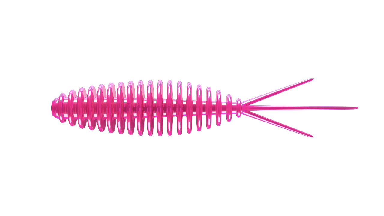8 Stück Libra Lures Turbo Worm 019 hot pink in 56mm (Cheese)