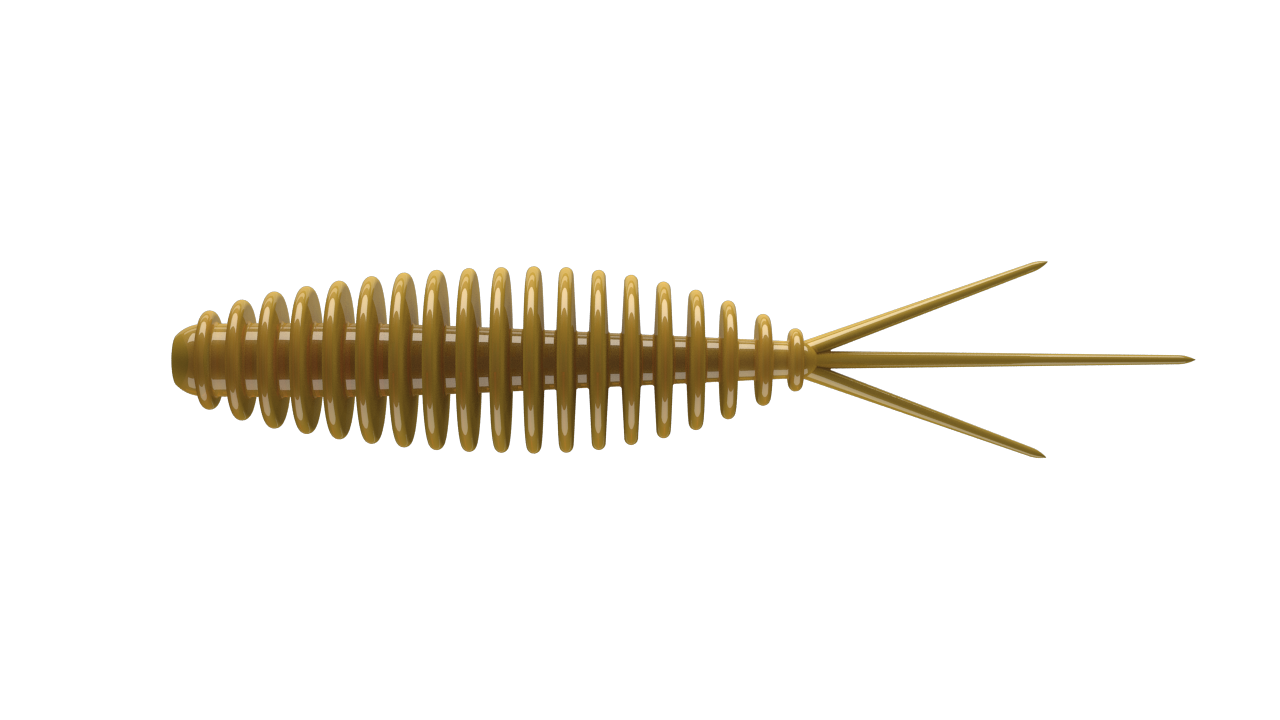 8 Stück Libra Lures Turbo Worm 036 coffee milk in 56mm (Cheese)