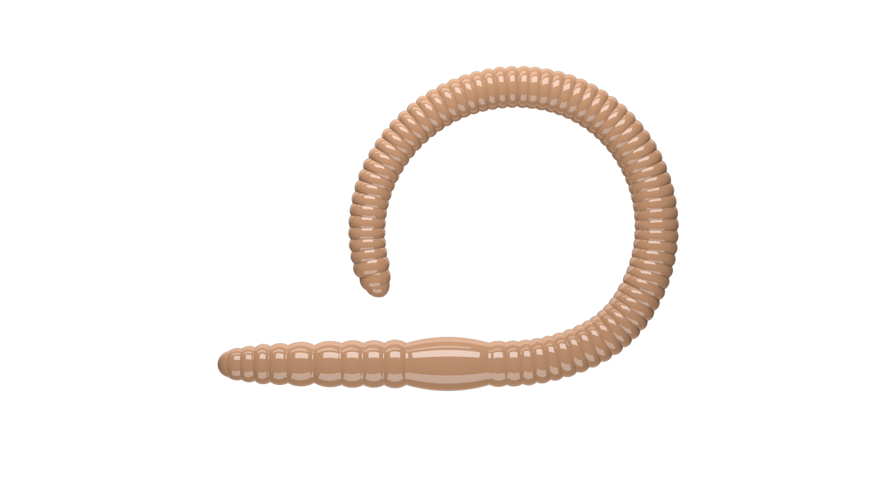10 Stück Libra Lures Flex Worm 035 Pellets in 95mm (Cheese)