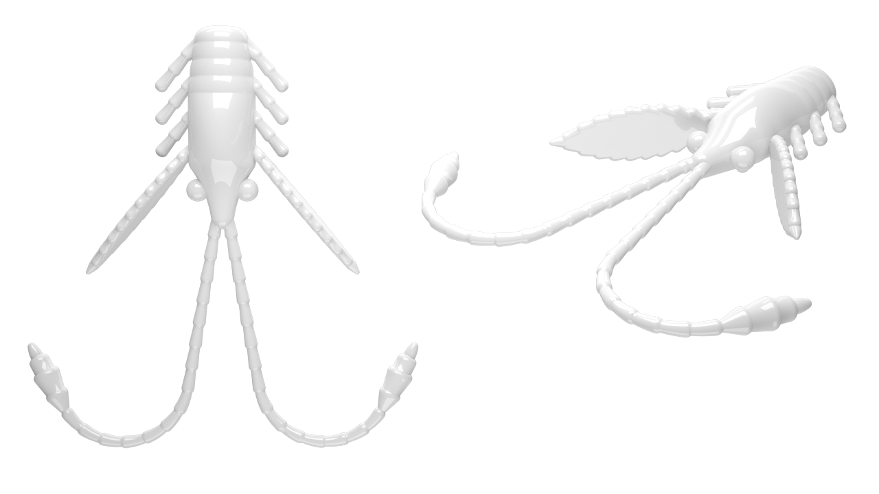 15 Stück Libra Lures Pro Nymph 001 White in 18mm (Cheese)