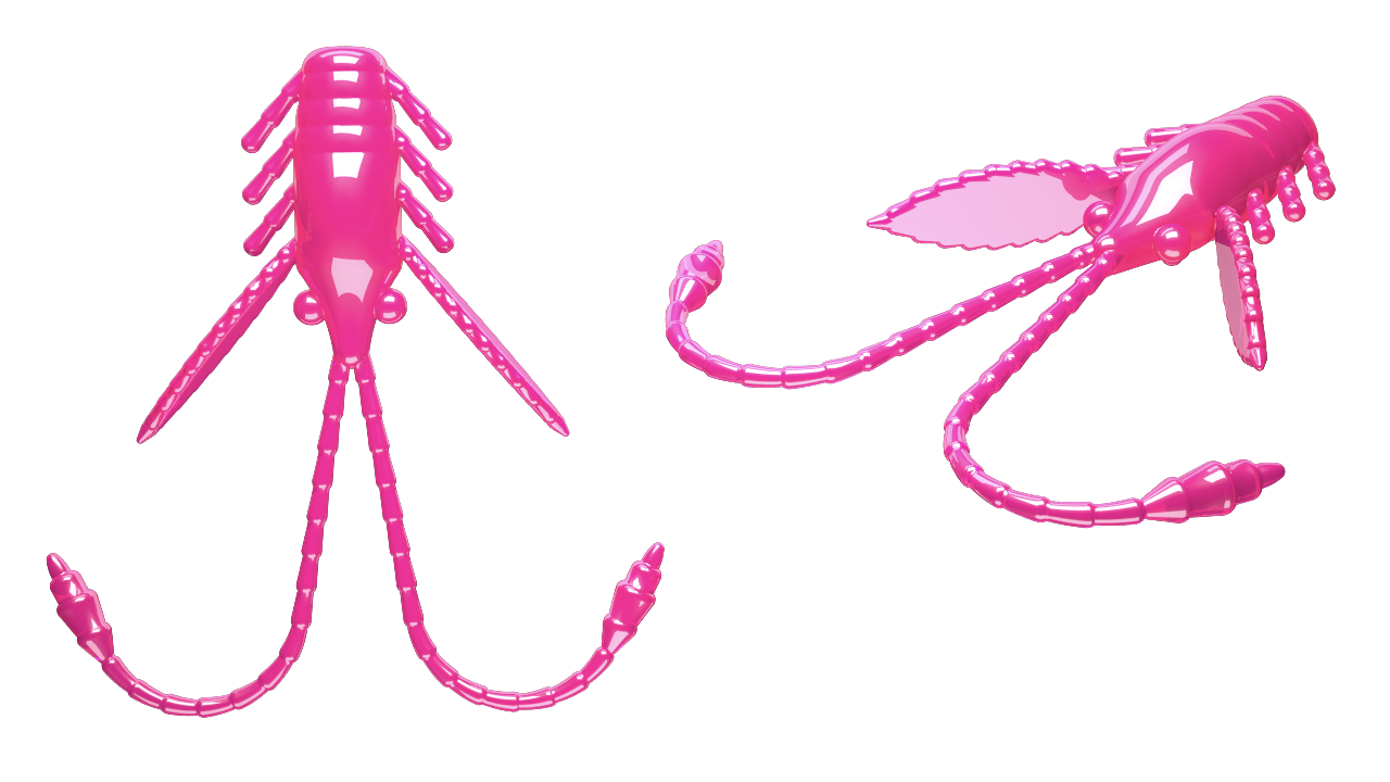 15 Stück Libra Lures Pro Nymph 019 Hot Pink Pearl in 18mm (Cheese)