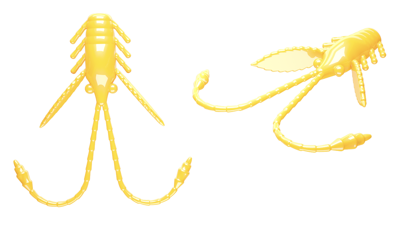 15 Stück Libra Lures Pro Nymph 007 Yellow in 18mm (Cheese)