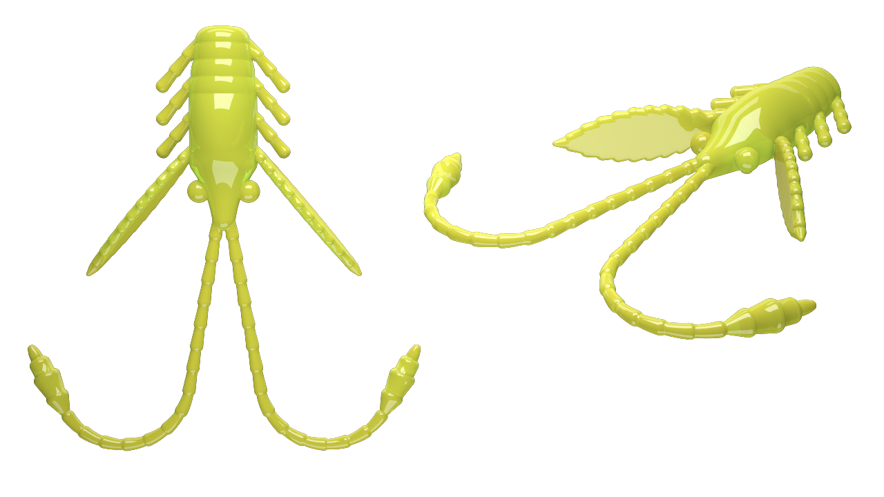 15 Stück Libra Lures Pro Nymph 027 Apple Green in 18mm (Cheese)