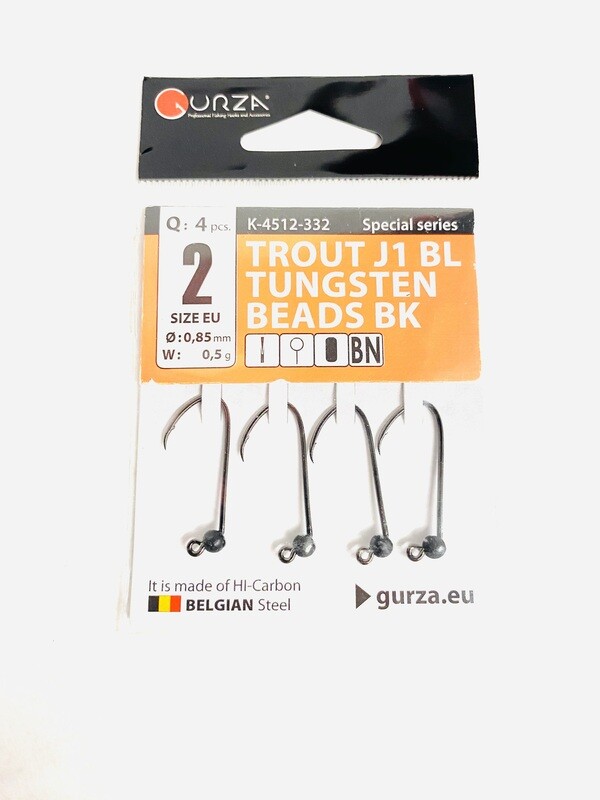 Gurza Trout Tungstenhaken #2 (black) 0,85mm / 0,5g Gurza Trout Tungstenhaken #2 (black) 0,85mm / 0,5g