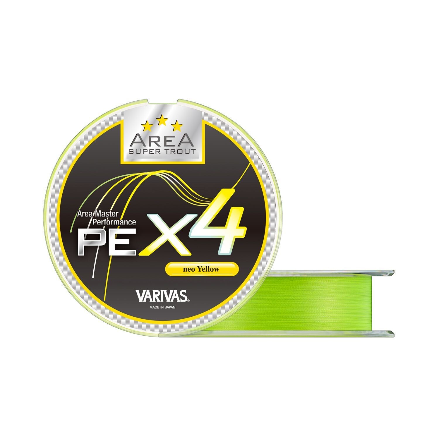 Varivas Area Master Performance PE x4 / 0.3 / 75m / max. 7LB (3,18 kg) Neo Yellow