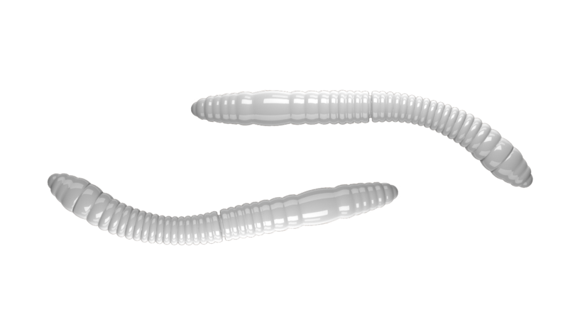 Fatty D Worm Tournament 001 White (55mm) Cheese Fatty D Worm Tournament 001 White (55mm) Cheese