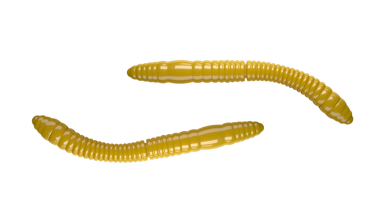 Fatty D Worm Tournament 007 Yellow (55mm) Cheese