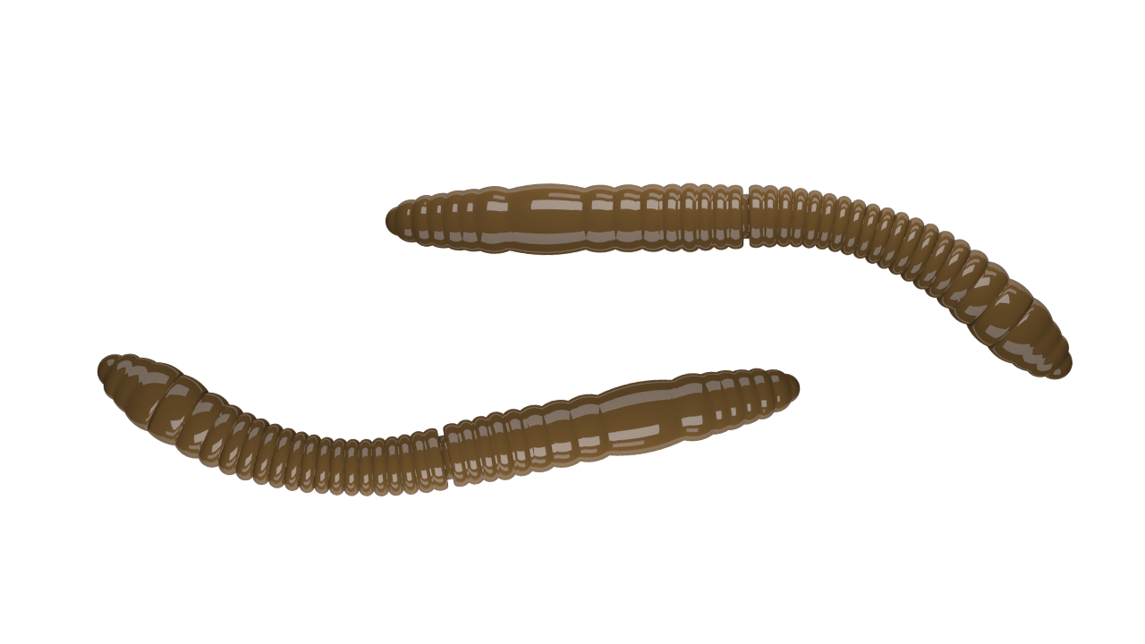 Fatty D Worm Tournament 038 Brown (55mm) Cheese