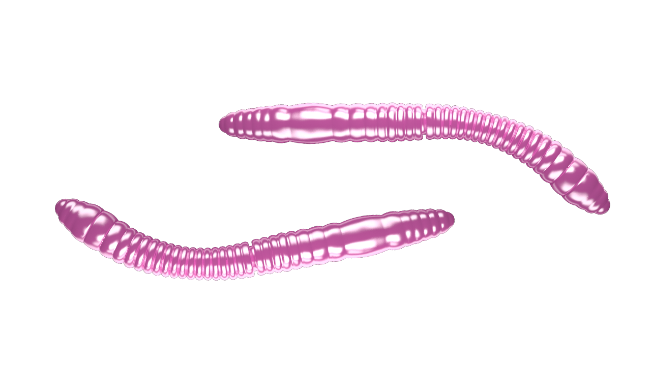 Fatty D Worm Tournament 018 Pink Pearl (55mm) Cheese