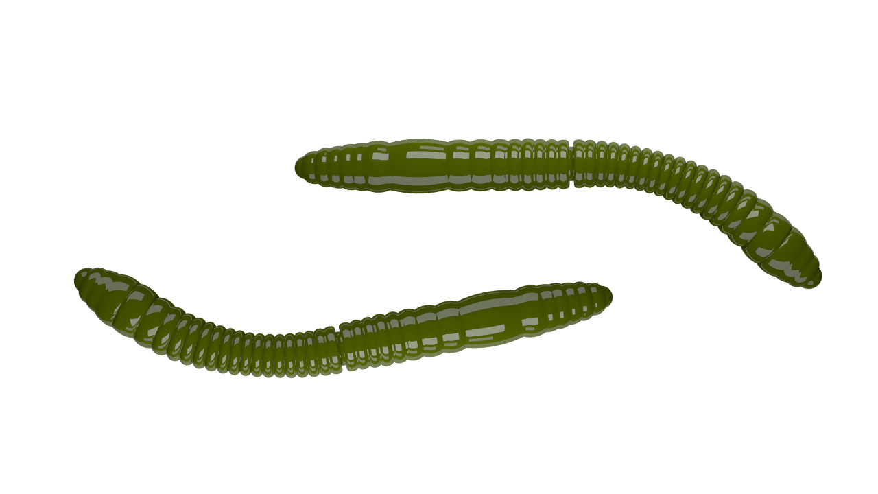 Fatty D Worm Tournament 031 Olive (55mm) Cheese