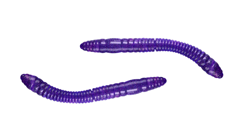 Fatty D Worm Tournament 020 Purple with Glitter (55mm) Cheese Fatty D Worm Tournament 020 Purple with Glitter (55mm) Cheese