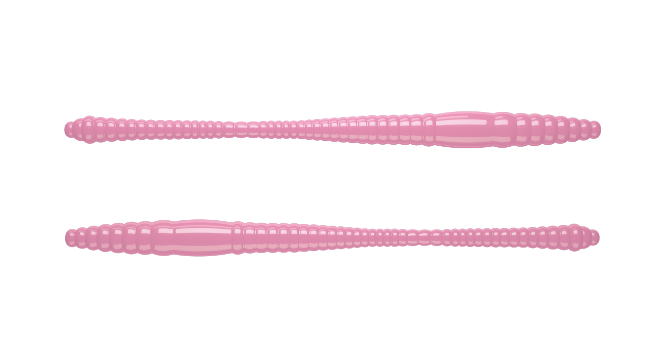 15 Stück Libra Lures Dying Worm 017 Bubble Gum in 70mm (Cheese)