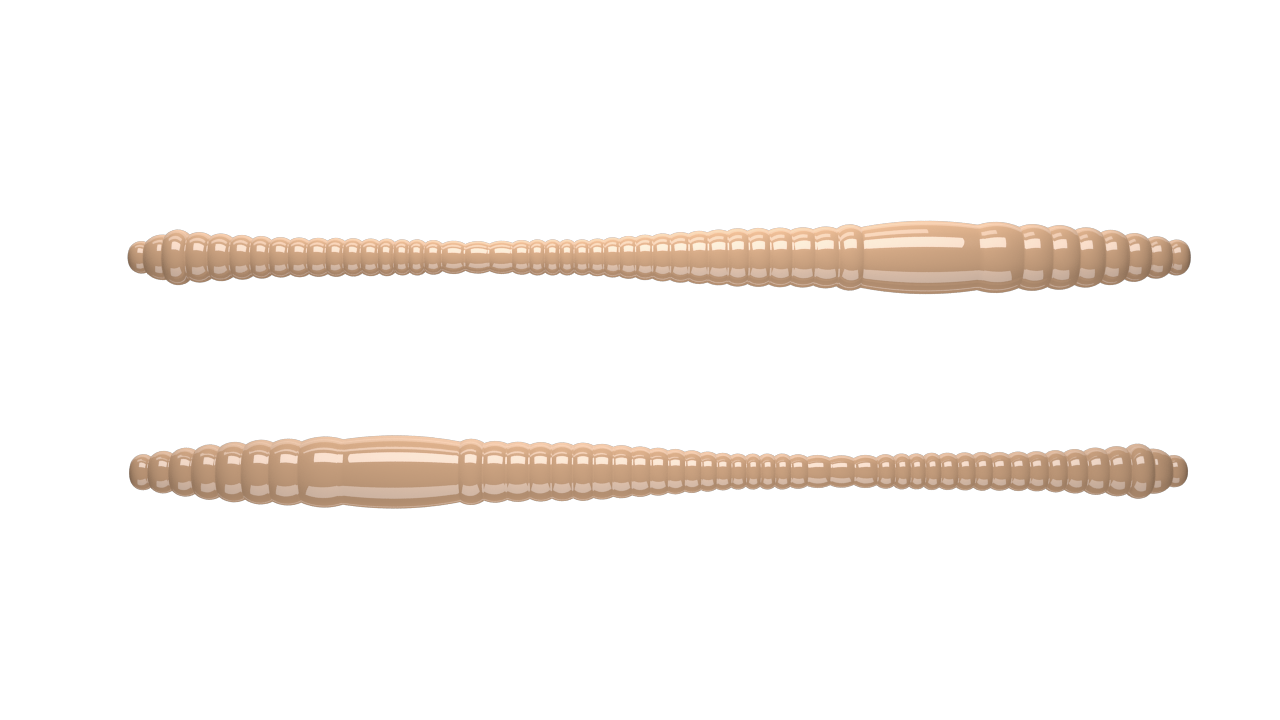 15 Stück Libra Lures Dying Worm 035 Pellets in 70mm (Cheese)