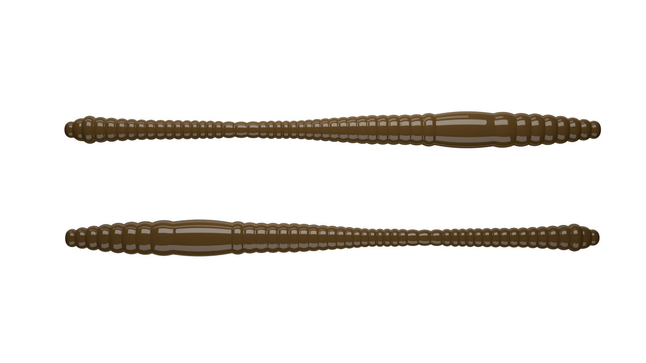 15 Stück Libra Lures Dying Worm 038 Brown in 70mm (Cheese)