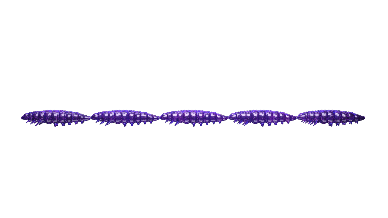 Larva Multi 020 Purple with Glitter (5x25mm) Cheese