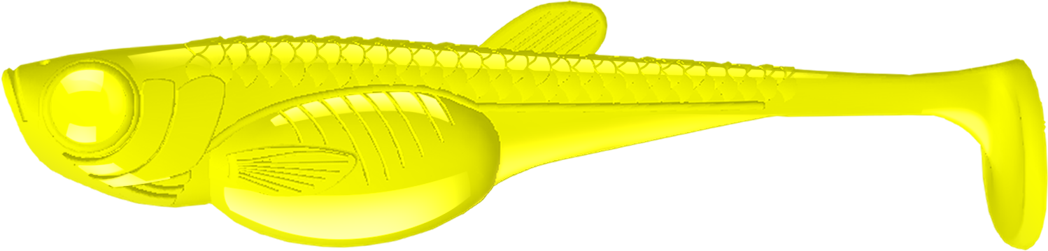 Embrion Shad 2" 006 Hot Yellow (Fischöl)