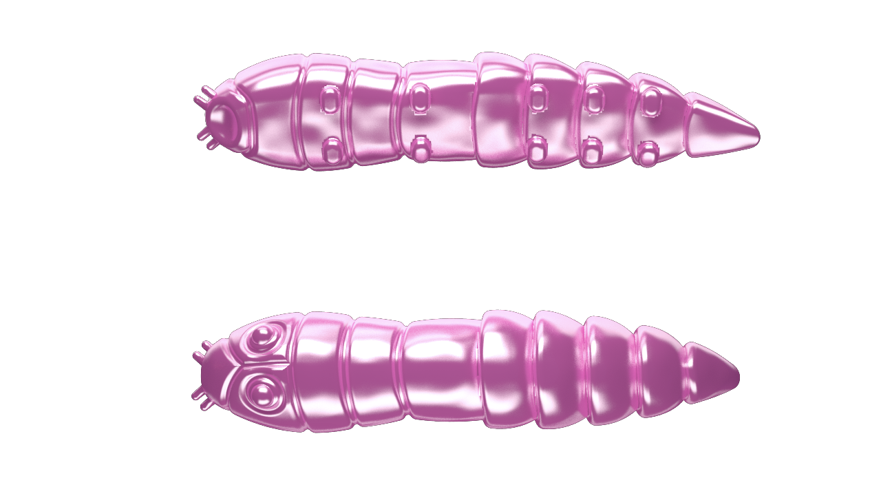 10 Stück Libra Lures Kukolka 018 Pink Pearl in 42mm (Cheese)