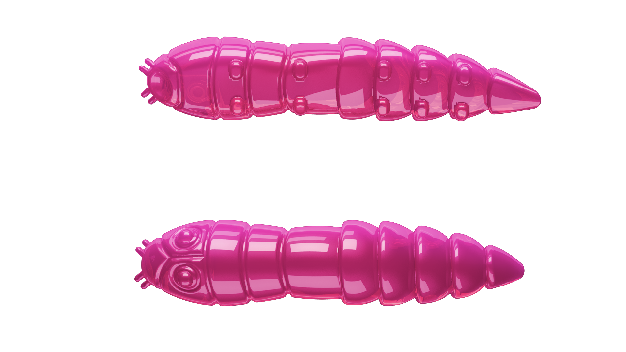 10 Stück Libra Lures Kukolka 019 Hot Pink in 42mm (Cheese)