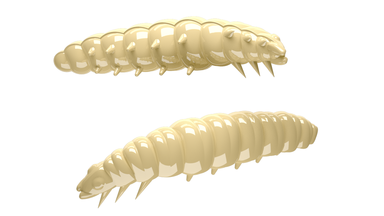 Libra Lures Larva 005 Cheese / 45mm / 8 Stück / Geschmack Käse