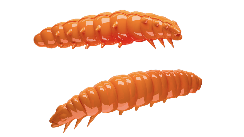 Libra Lures Larva 011 Hot Orange / 45mm / 8 Stück / Geschmack Käse Libra Lures Larva 011 Hot Orange / 45mm / 8 Stück / Geschmack Käse