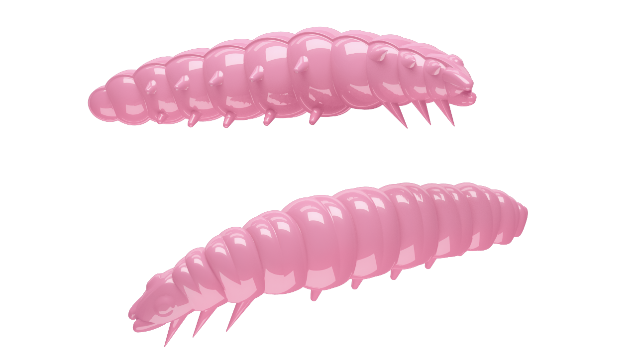 Libra Lures Larva 017 Bubblegum / 45mm / 8 Stück / Geschmack Käse