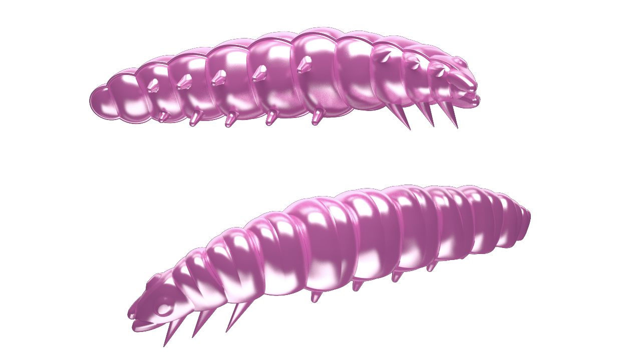 Libra Lures Larva 018 Pink Pearl / 45mm / 8 Stück / Geschmack Käse