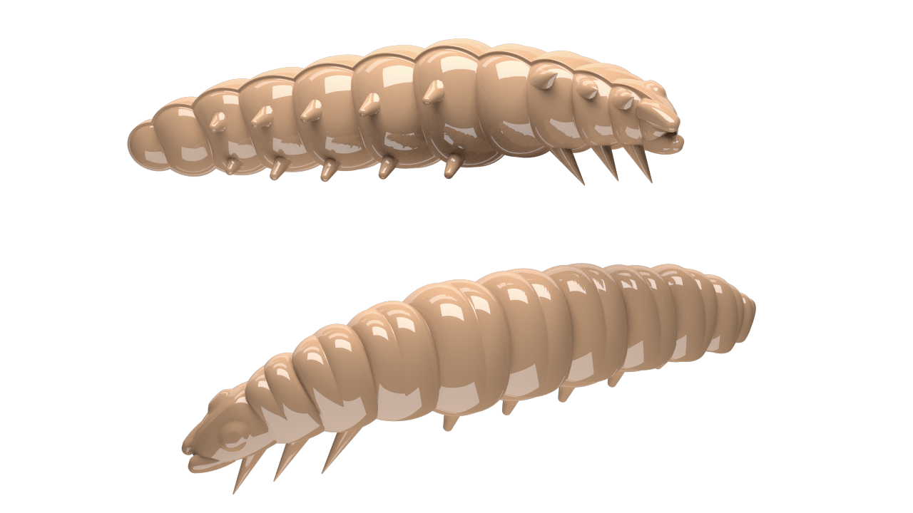 Libra Lures Larva 035 Pellets / 45mm / 8 Stück / Geschmack Käse
