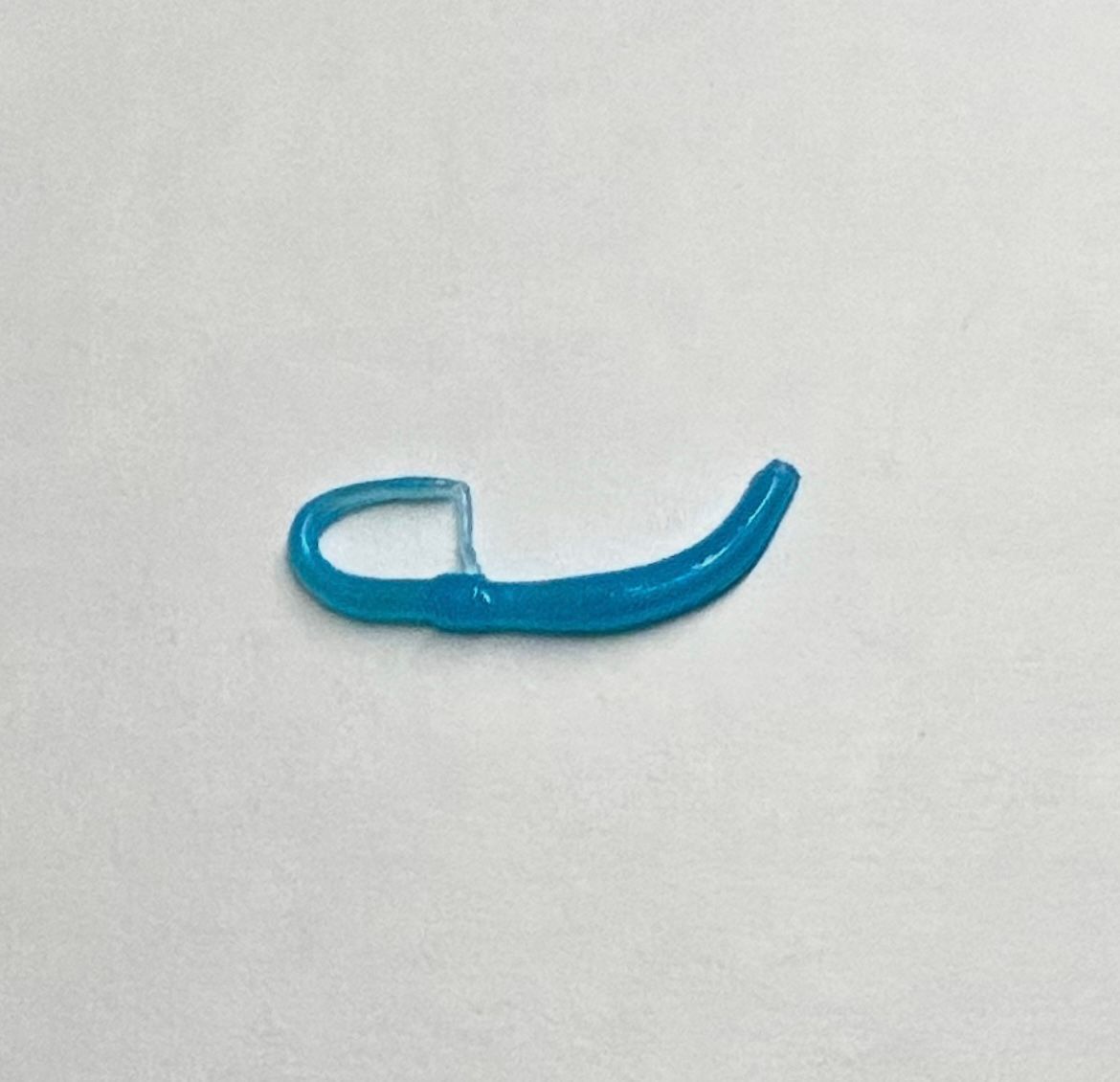 Fish N Fun SNKWRM gebogner Wurm mit Fortsatz Floating 60mm Bubblegum
