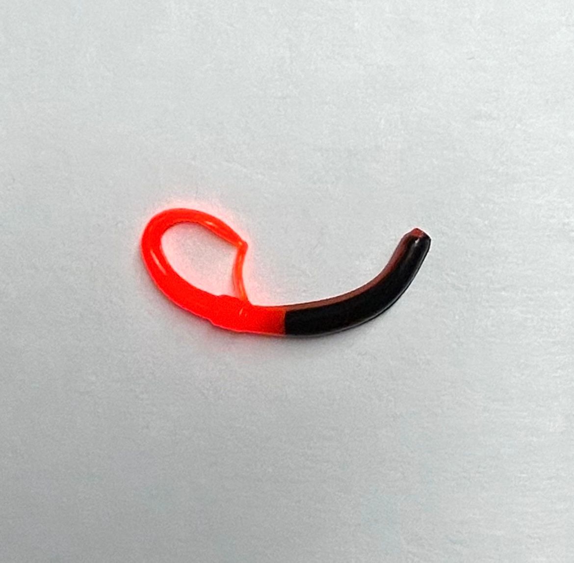 Fish N Fun SNKWRM gebogner Wurm mit Fortsatz Floating 60mm Bubblegum