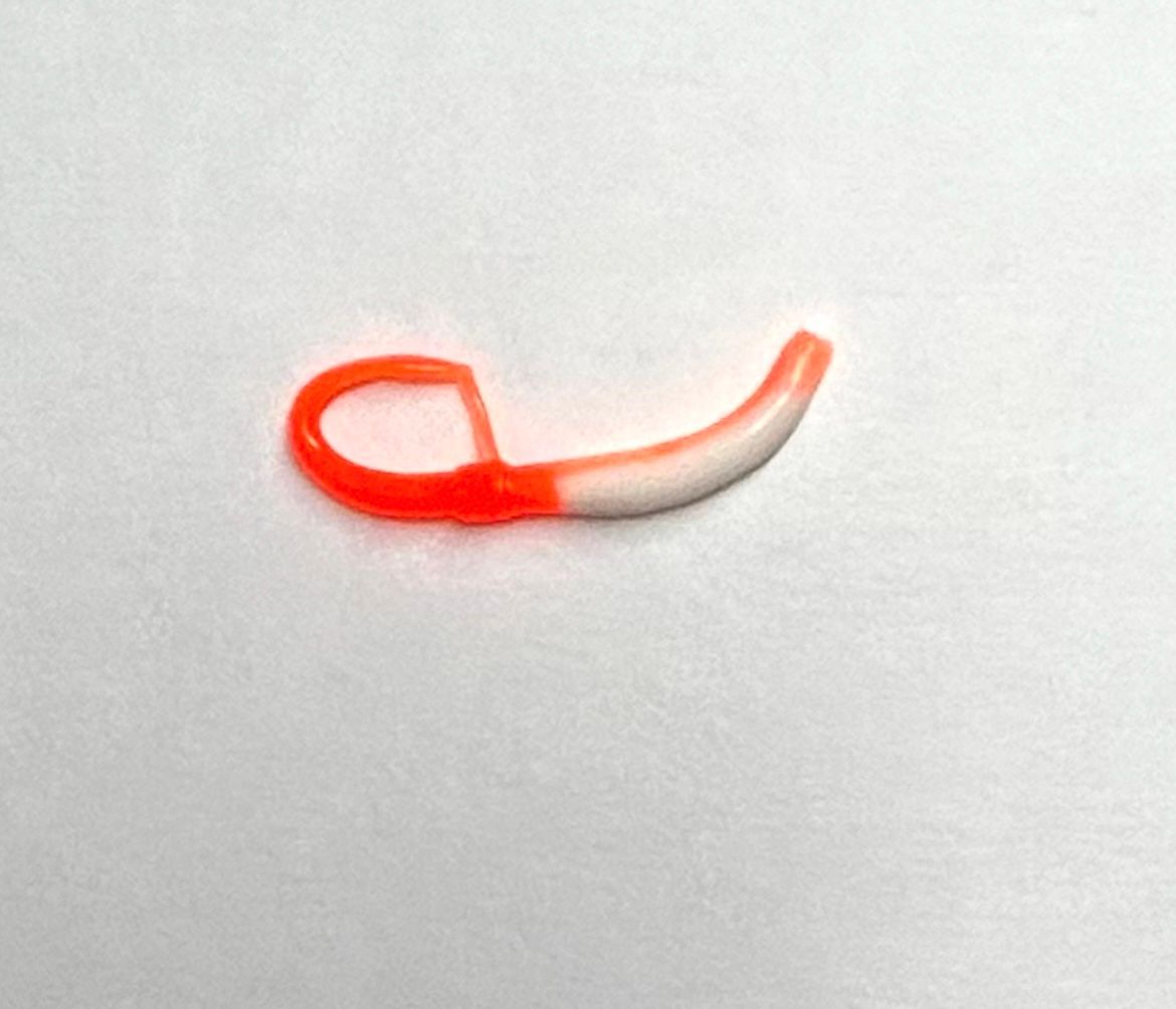 Fish N Fun SNKWRM gebogner Wurm mit Fortsatz Floating 60mm Bubblegum