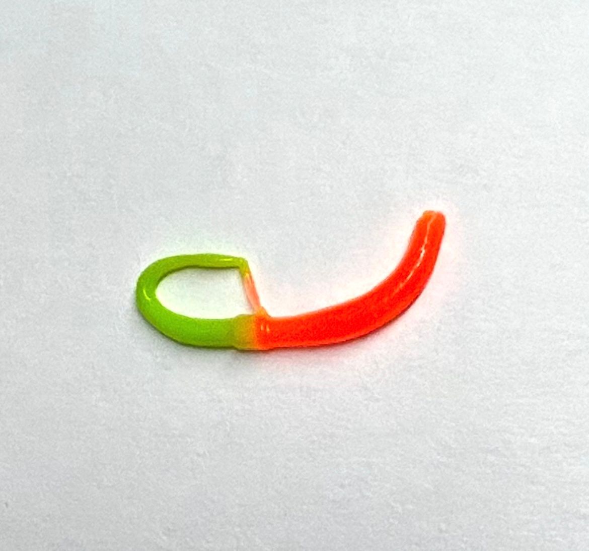Fish N Fun SNKWRM gebogner Wurm mit Fortsatz Floating 60mm Bubblegum