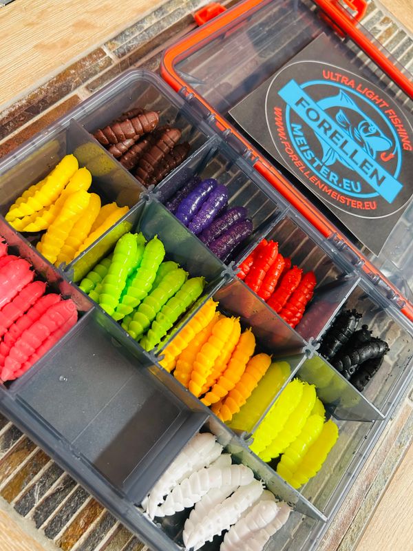 Libra Lures XXL Set in Box mit Gummidichtung (100 Stück Libra Lures Kukolka 42mm / Käse) Libra Lures XXL Set in Box mit Gummidichtung (100 Stück Libra Lures Kukolka 42mm / Käse)