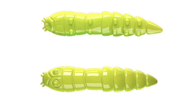 10 Stück Libra Lures Kukolka 027 Apple Green in 42mm (Cheese) 10 Stück Libra Lures Kukolka 027 Apple Green in 42mm (Cheese)