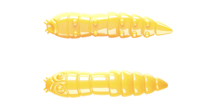 10 Stück Libra Lures Kukolka 007 Yellow in 42mm (Cheese) 10 Stück Libra Lures Kukolka 007 Yellow in 42mm (Cheese)