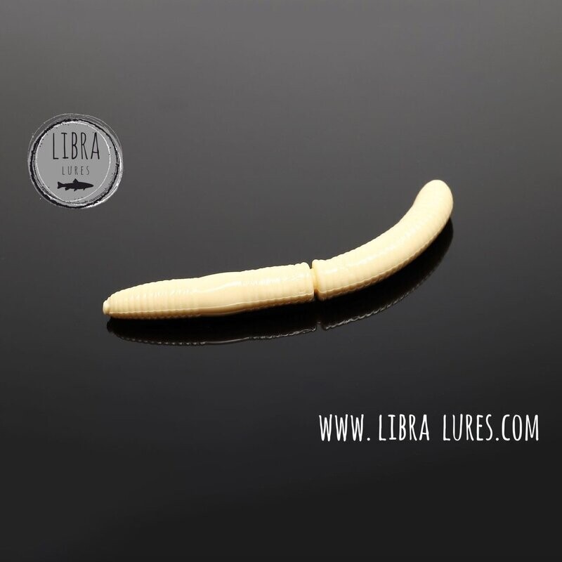 10 Stück Libra Lures Fatty D Worm 005 Cheese in 65mm (Cheese)