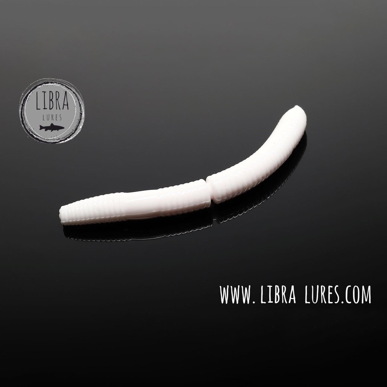 10 Stück Libra Lures Fatty D Worm 001 White in 65mm (Cheese) 10 Stück Libra Lures Fatty D Worm 001 White in 65mm (Cheese)