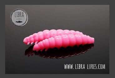 Libra Lures Larva 017 Bubble Gum / 30mm / 15 Stück / Geschmack Exotic Fruits