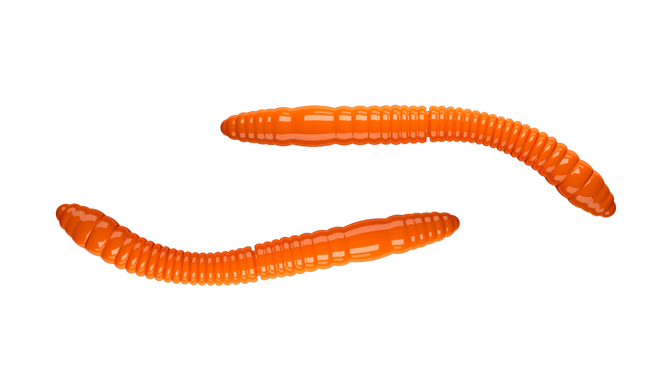 Fatty D Worm Tournament 011 Hot Orange(55mm) Cheese Fatty D Worm Tournament 011 Hot Orange(55mm) Cheese