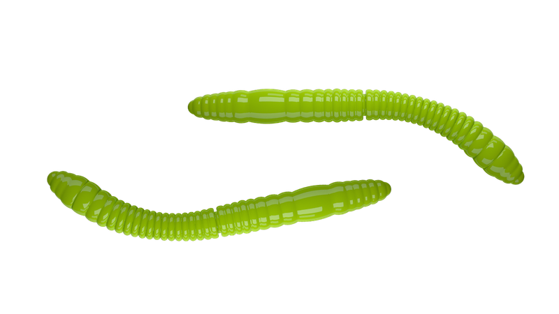 Fatty D Worm Tournament 027 Apple Green (55mm) Cheese Fatty D Worm Tournament 027 Apple Green (55mm) Cheese
