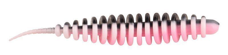 Troutmaster Master Worm 65mm Forellenköder Knoblauch Black Back 8 Stück