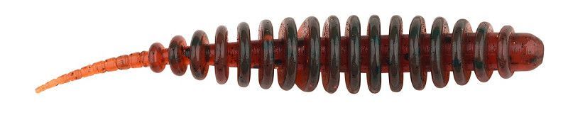 Troutmaster Master Worm 65mm Forellenköder Knoblauch Motor Oil 8 Stück