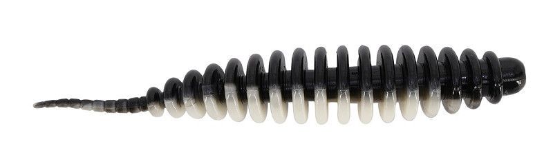 Troutmaster Master Worm 65mm Knoblauch Black and White Forellenköder 8 Stück Troutmaster Master Worm 65mm Forellenköder Knoblauch Black and White 8 Stück