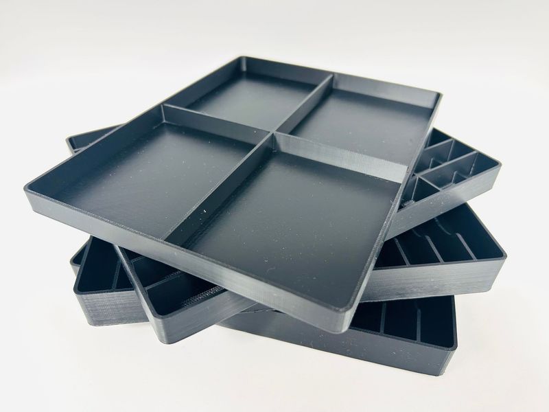 Area UL-System Erweitung für Meiho 7090-A und Transform A (4 Zubehöreinlagen) Meiho 7090A Einlagen Set für Wobbler, Gummiköder und Zubehör – perfekte UL Forellenbox Organisation