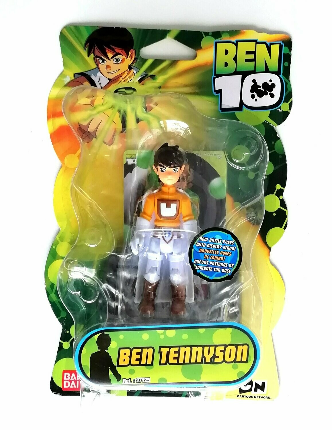 Original 2007 Bandai Toys - Ben 10 ~ BEN TENNYSON ~ New on Card MOC