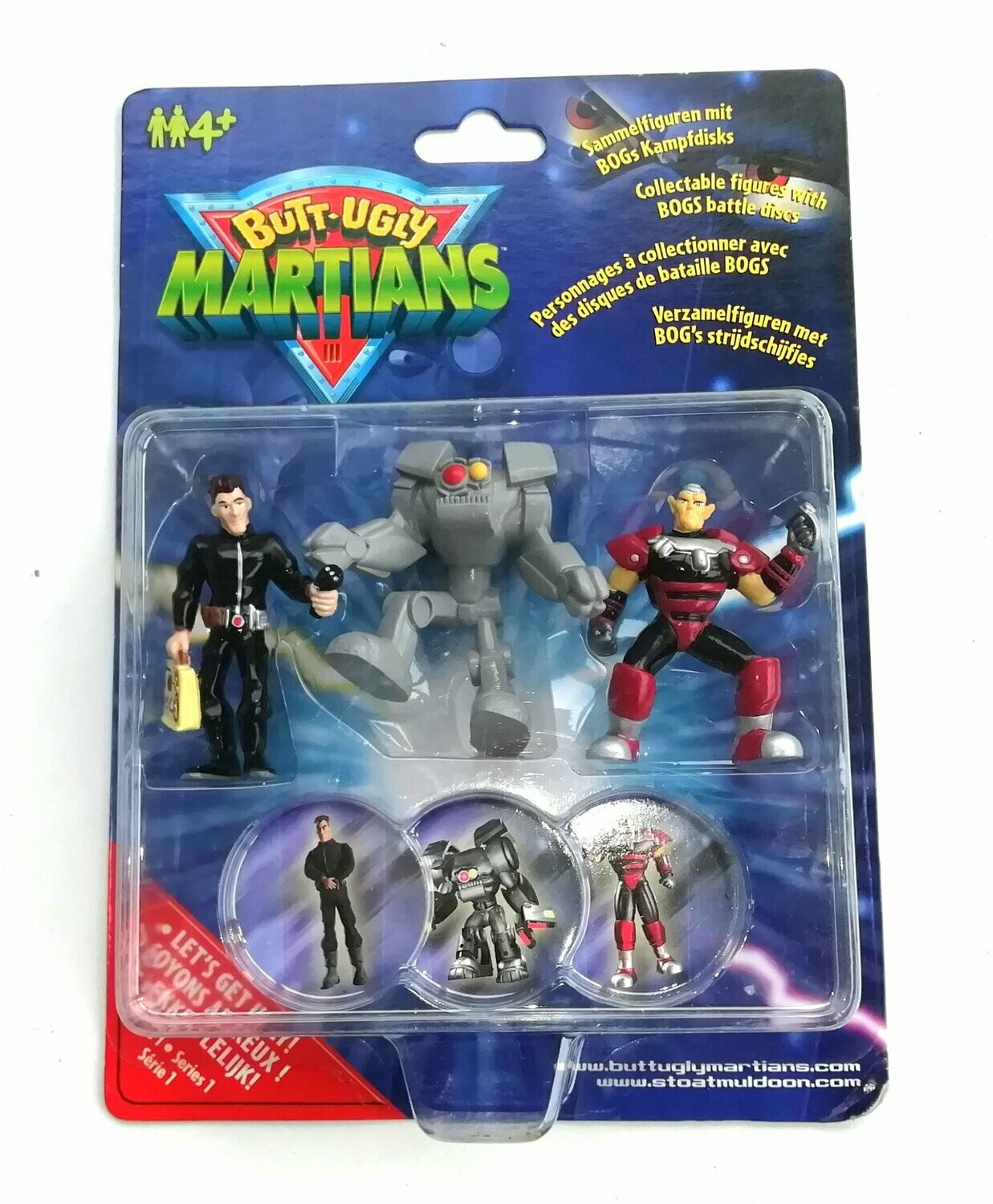 Vintage 2000 Butt-Ugly Martians ~ STOAT MULDOON / JAX / KLAKTOR ~ New