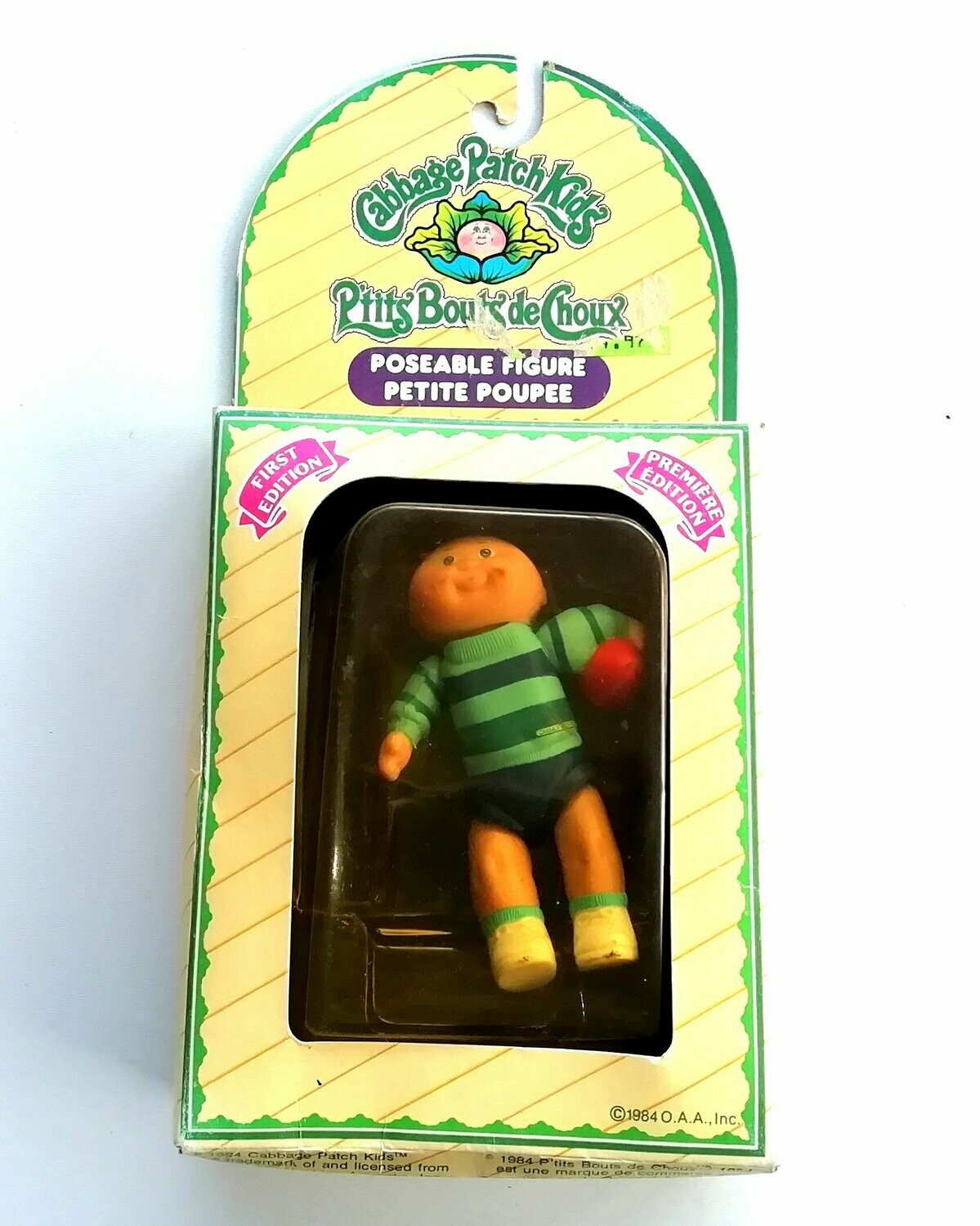 Vintage 1984 Grand Toys Cabbage Patch Poseable Dolls ~ ????? ????? & Birth Certificate