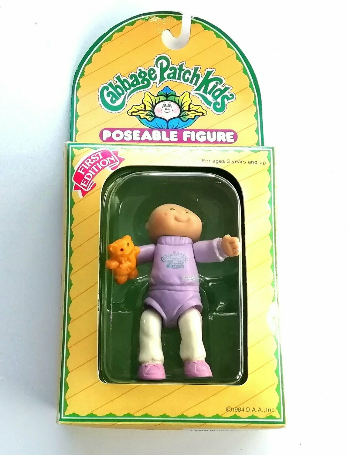 Vintage 1984 Grand Toys Cabbage Patch Poseable Dolls ~ ????? ????? & Birth Certificate